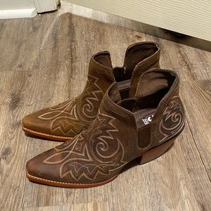 Ankle cut cowboy boots